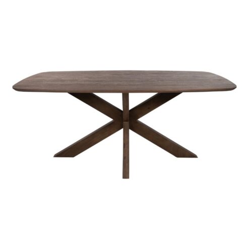 Woody Eettafel deens ovaal Bruin Acaciahout bruin 200 cm