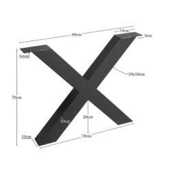 X-Poot Los zwart metaal