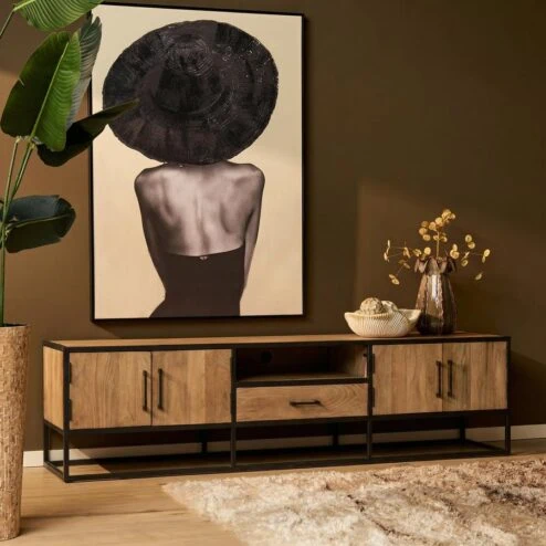 Alaska Tv meubel Mangohout 240cm