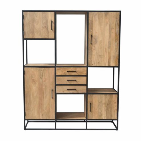 Alaska XXL Vakkenkast Mangohout 160cm