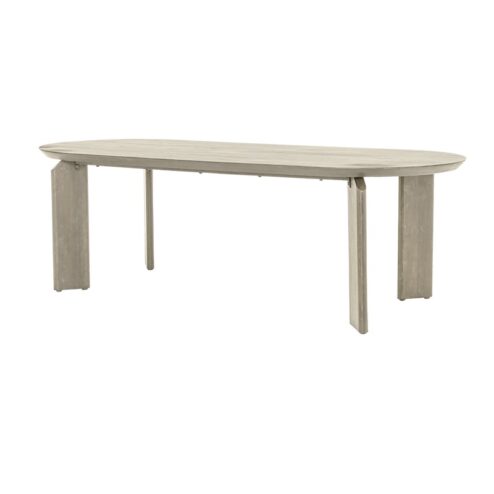 Allure Eettafel ovaal white wash 220cm