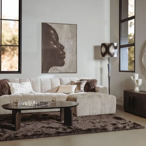 Allure Salontafel ovaal donkerbruin 140cm