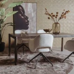 Amalfi Eettafel bruin eikenfineer 240cm