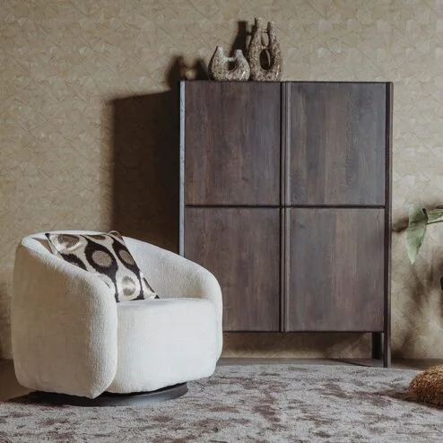 Amalfi Wandkast bruin eikenfineer 120cm