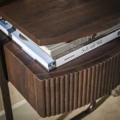 Bianca Nachtkastje 1 lade Donkerbruin  39cm