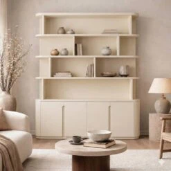 Boekenkast Yama zand | 165cm