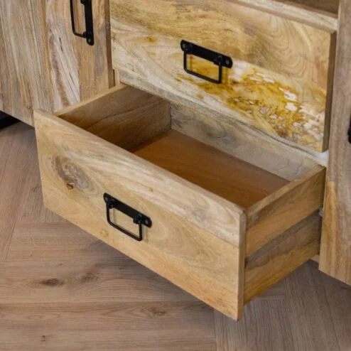 Britt Dressoir 2 deuren 2 lades Mangohout 160cm