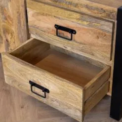 Britt Tv meubel 2 deuren 2 lades Mangohout 150cm