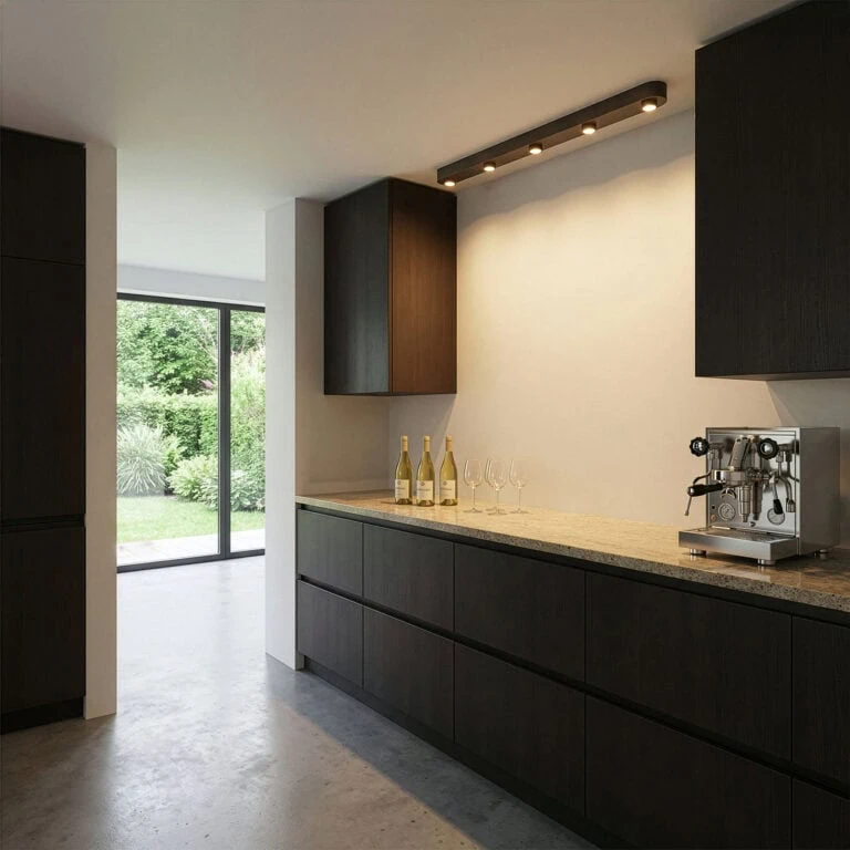 Camilla 5-lichts Plafondlamp Bruin