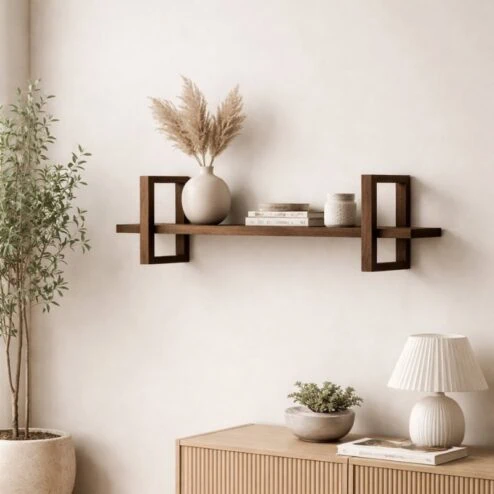 Carel Wandplank walnoot 75cm