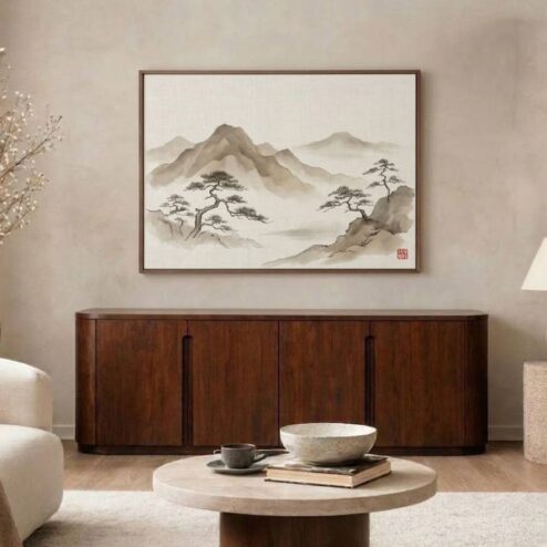 Dressoir Yama walnoot | 205cm