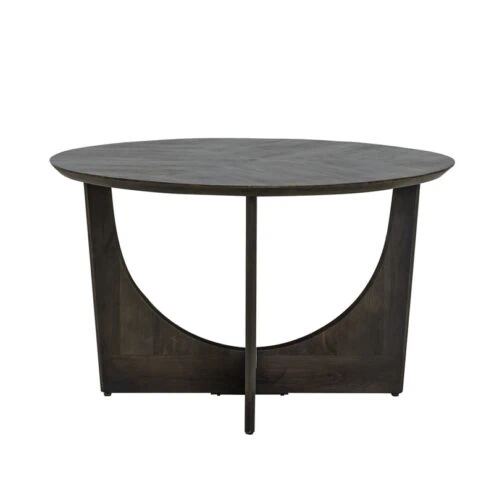 Fermo Eettafel rond olijfbruin mangohout 130cm