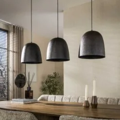 Flint 3-lichts Hanglamp Bruin