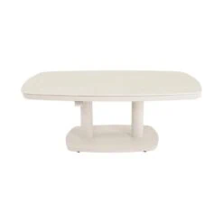 Geneva Loungetafel verstelbaar Deens ovaal beige 135cm