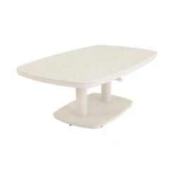 Geneva Loungetafel verstelbaar Deens ovaal beige 135cm