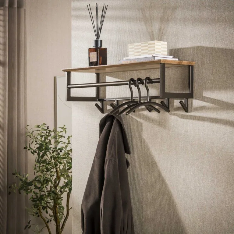 Gustavo Kapstok 6 haken Bruin 80cm