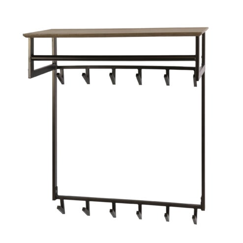 Alternative view of Gustavo Kapstok Hoog 12 haken Bruin 80cm