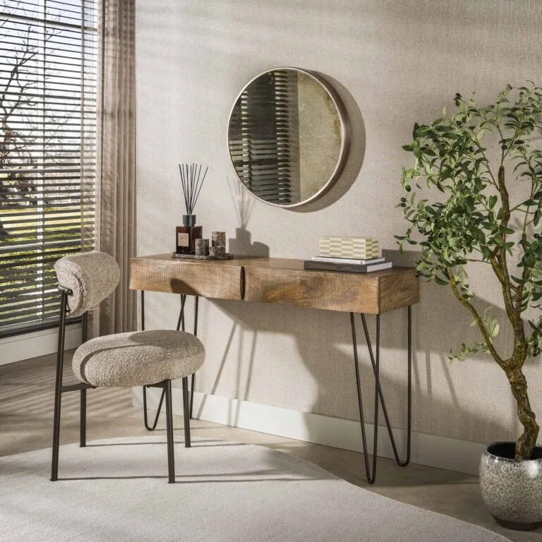 Jasmina Sidetable 2 lades Mangohout 120cm