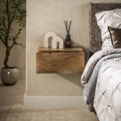 Jasmina Zwevend Nachtkastje 1 lade Mangohout 40cm