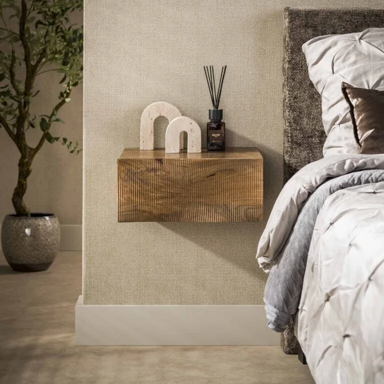 Jasmina Zwevend Nachtkastje 1 lade Mangohout 40cm