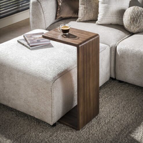 Jill Teak Bijzettafel Teakhout Espresso 40cm