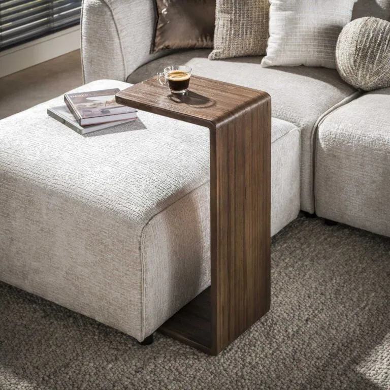 Jill Teak Bijzettafel Teakhout Espresso 40cm