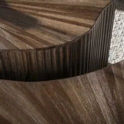 Jill Teak XL Salontafel Shamrock Set van 2 Teakhout Espresso