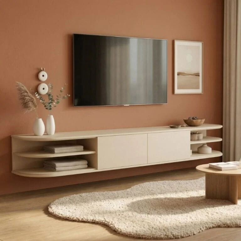Luca zwevend Tv meubel Zand 220 cm