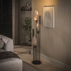 Lucario 5-lichts Vloerlamp bruin-frosted