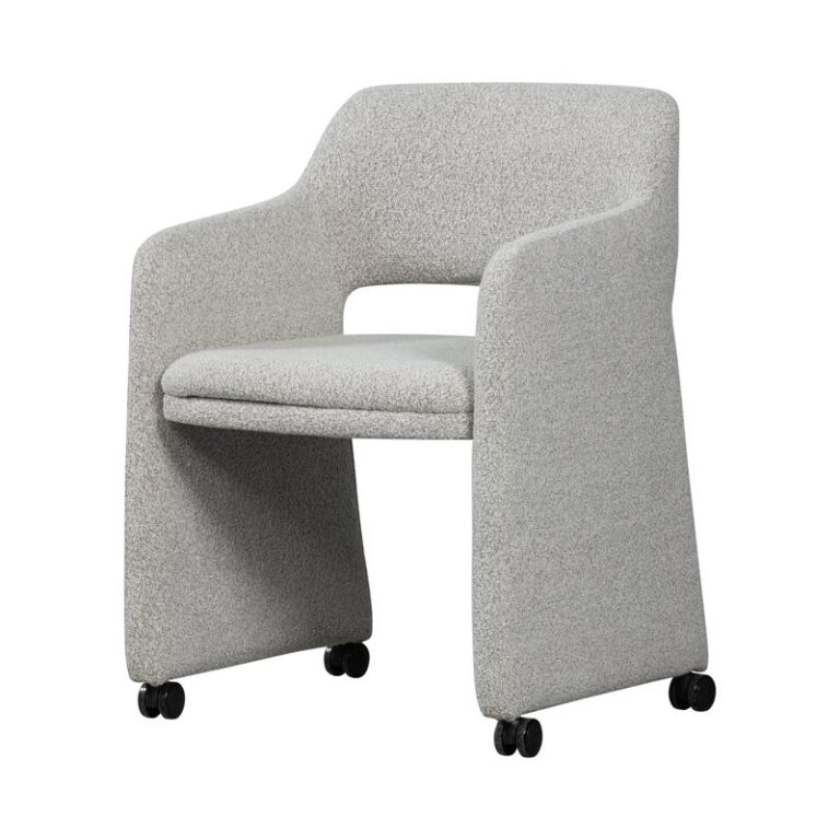 Lyric Eetkamerstoel Met Wielen Greige