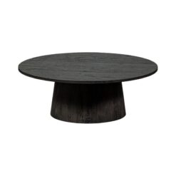 Maan Salontafel rond MDF Donkerbruin 100cm