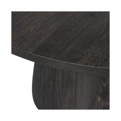 Maan Salontafel rond MDF Donkerbruin 60cm