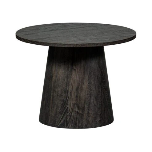 Maan Salontafel rond MDF Donkerbruin 60cm