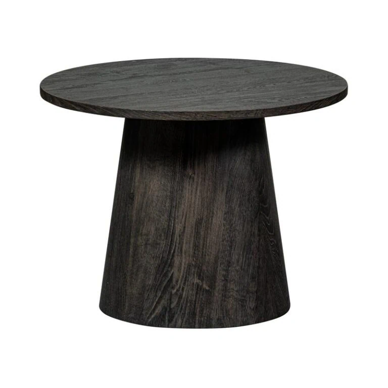 Maan Salontafel rond MDF Donkerbruin 60cm
