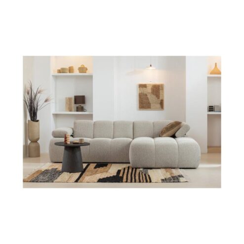 Maan Salontafel rond MDF Donkerbruin 80cm