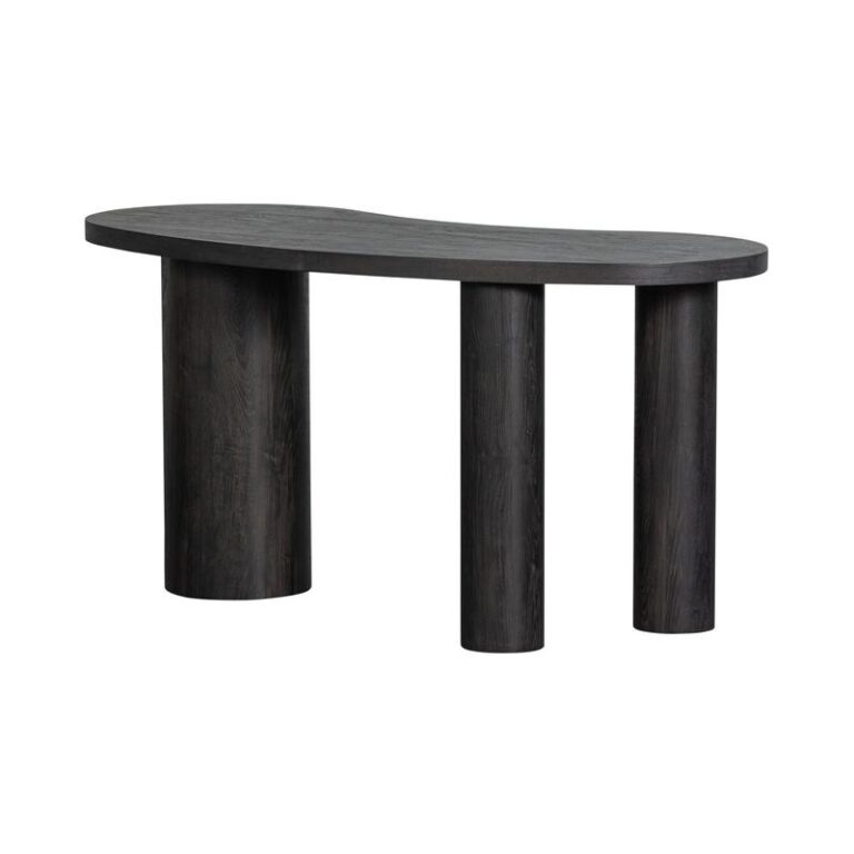 Maan Sidetable Organisch MDF Donkerbruin 150cm