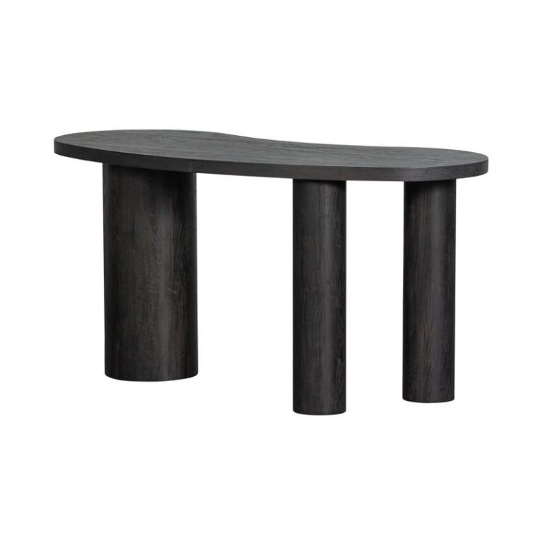 Maan Sidetable Organisch MDF Donkerbruin 150cm