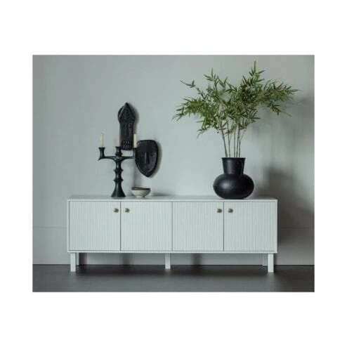 Madu TV Meubel Dennenhout Wolkengrijs 160cm