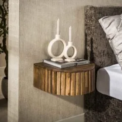 Malibu Nachtkastje Zwevend Mangohout 40cm