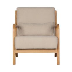 Mark Fauteuil Geweven Stof Naturel