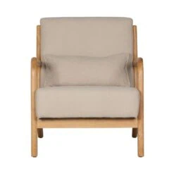 Mark Fauteuil Geweven Stof Naturel