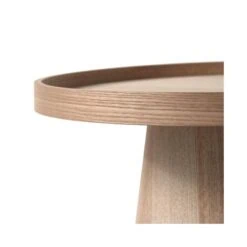 Maud Bijzettafel Conisch rond MDF Naturel 45cm