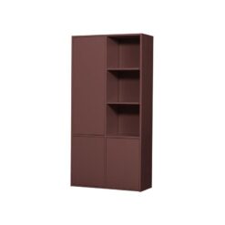 Merel Opbergkast Dennenhout Bordeauxrood 100cm