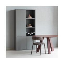 Merel Opbergkast Dennenhout Warmgrijs 100cm