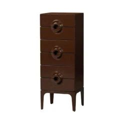 Merge Ladekast 6 Lades Eucalyptushout Bruin/Rood 44cm