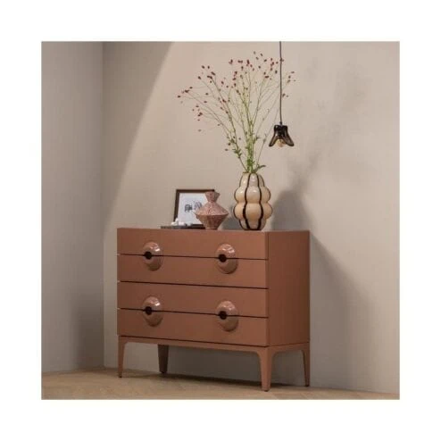 Merge Ladekast Eucalyptushout Oudroze 110cm