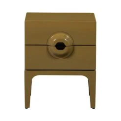 Merge Nachtkastje 2 Lades Eucalyptushout Honinggeel 44cm