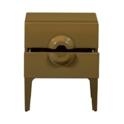 Merge Nachtkastje 2 Lades Eucalyptushout Honinggeel 44cm