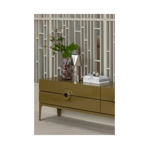 Merge TV Meubel Eucalyptushout Honinggeel 160cm