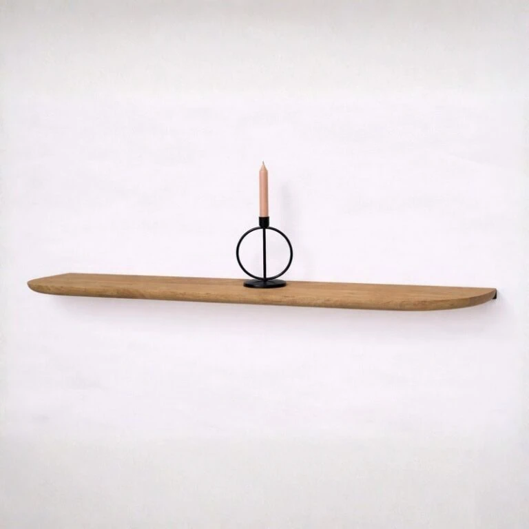 Mette Wandplank zwevend Naturel 120cm